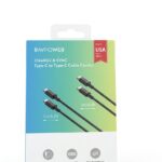 سلك شاحن سريع للشحن ونقل البيانات راف باور بقوة 60 واط تايب سي الى تايب سي  RavPower