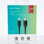 كابل لايتنينج smart  من RAVPower بطول 1 متر – لأجهزة iPhone-i pad- i pod